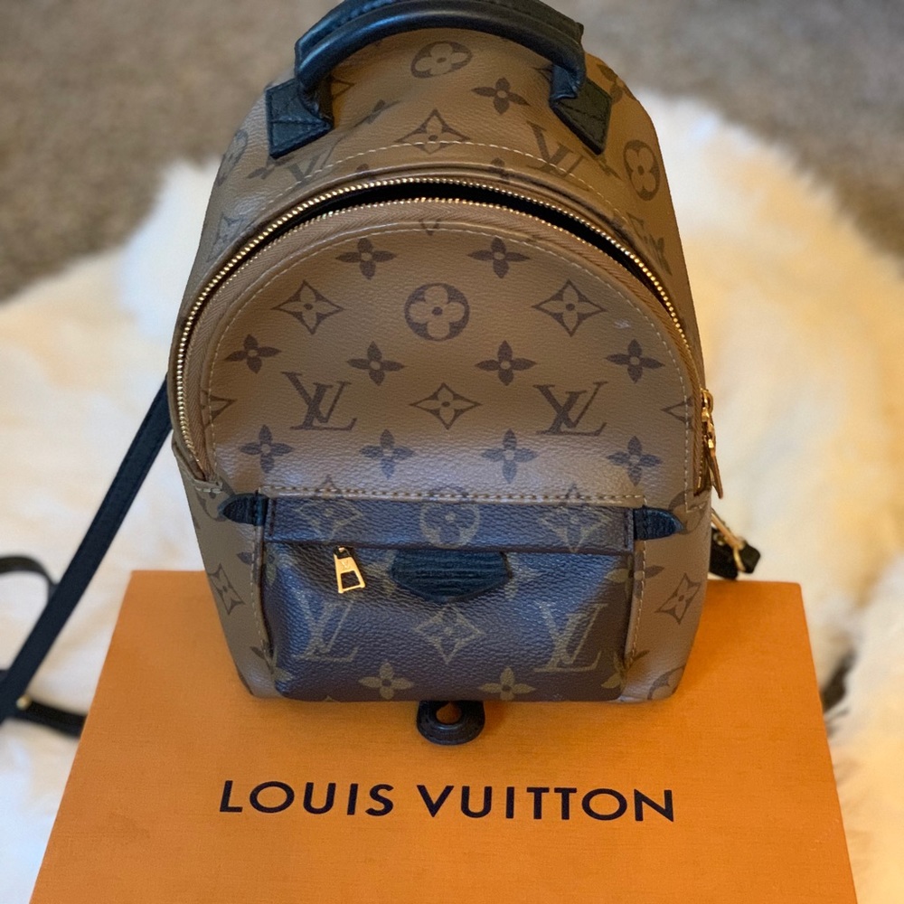 Authentic Louis Vuitton Palm Springs mini ( reverse monogram)